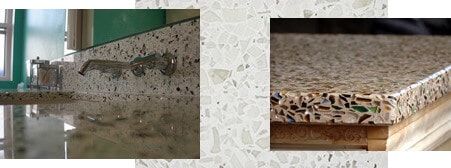 EnviroGLAS Recycled-Glass Terazzo Countertop