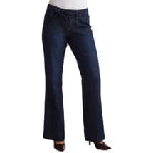 Faded Glory Women's Organic Cotton Wide-Leg Trouser Jeans
